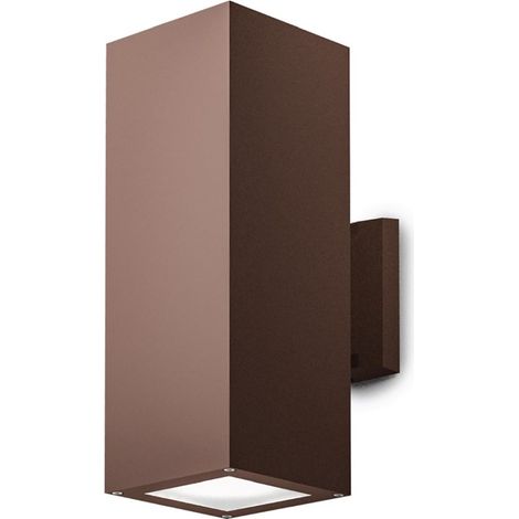 Applique esterno gea led amon qb ges1018 ip65 e27 led lampada parete classica biemissione