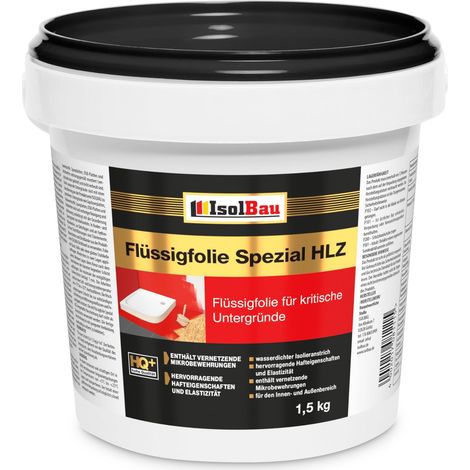 Flüssigfolie HLZ 1,5 kg Dichtfolie Isolbau Innen Außen Abdichtung Bad Dusche OSB