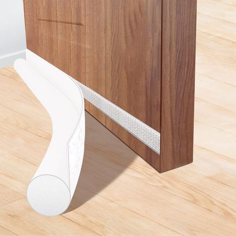 Cold Weather Door Draught Excluder, 38 Inch Cuttable Insulating Door Bottom Draught Excluder with Self Adhesive Seal for Effective Sound Insulation and Windproof for Interior and Exterior Doors (1/5)