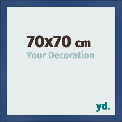 yd. - Cadre photo 70x70 - Bleu Fonce - MDF - Bologna (1/5)