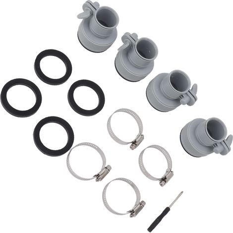 Adaptateur de tuyau de type B avec collier de remplacement pour pompes filetées Intex FIT ARU, raccords à pince de type B pour piscine, accessoire de piscine (1/5)
