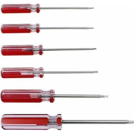 Set of 6 triangular screwdrivers 1.8 to 4.2 mm – Magnetic tips – Chrome vanadium steel – For precision instruments (1/5)