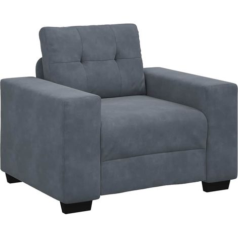 Maison Exclusive - Divano Sedia Grigio Scuro 100x78x80 cm Velluto