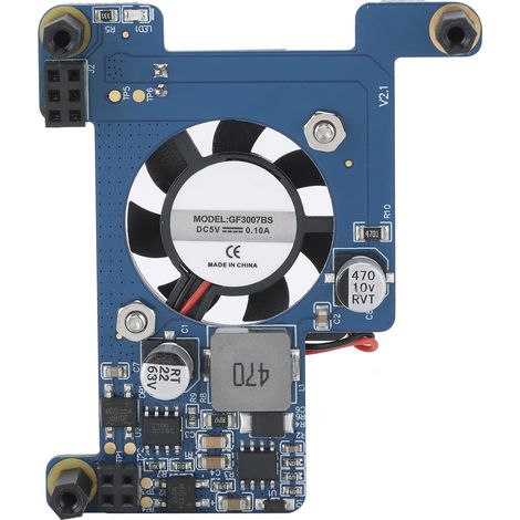 Module d'alimentation pour Raspberry Pi 4B/3B + Ethernet PoE Ventilateur Composant électronique (1/5)