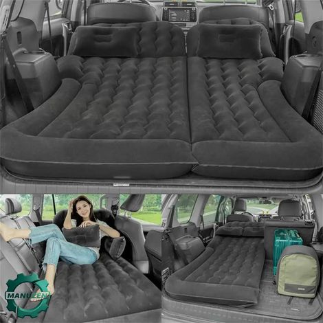 Manuzen - Matelas Gonflable Pour Voiture Avec Pompe Et Oreiller Lit De Voiture