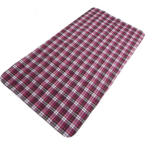 Alèse pour incontinence à carreaux violets, lavable et réutilisable, ultra-absorbante, pour lit d'hôpital, usage domestique et hospitalier, 90 x 120 cm (1/5)