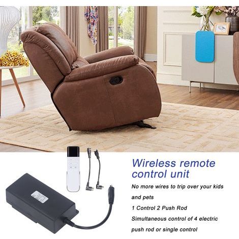 Ortviai Télécommande sans fil 2,4 GHz pour fauteuil électrique à moteur unique – Contrôleur DC 29 V, 1 télécommande pour 2 moteurs (1/4)