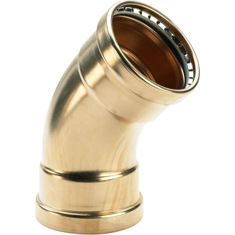 Viega Seapress XL-Bogen 45 Grad 0326XL, d. 88,9mm, CuNiFe-Legierung (1/3)