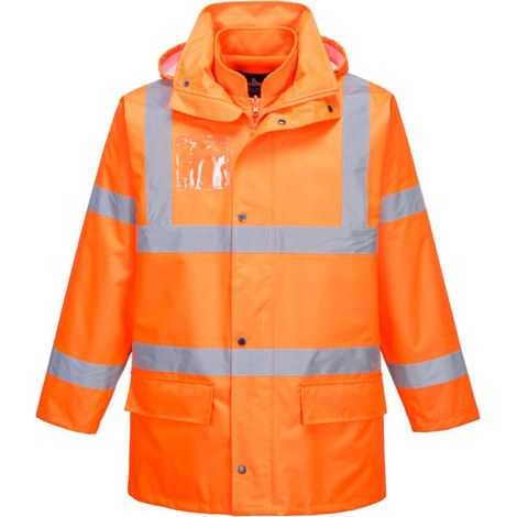 Parka Hi-vis Essential 5 En 1 Couleur : Orange Taille Xxl - Portwest (1/2)
