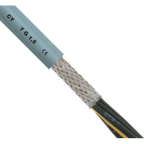 Câble de contrôle CY, 5 x 0,5 mm² Blindé, C 50m ( Prix pour Bobine de 50 Mètres )