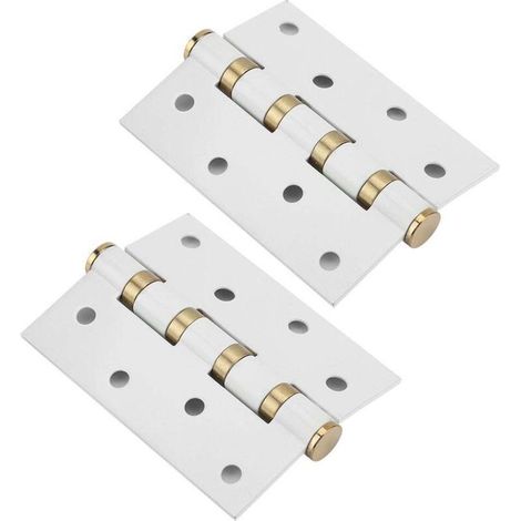 Charnière de porte en acier inoxydable, 4 pouces, 3mm, à feuilles mobiles, silencieux, tampon, roulement muet pour portes en bois