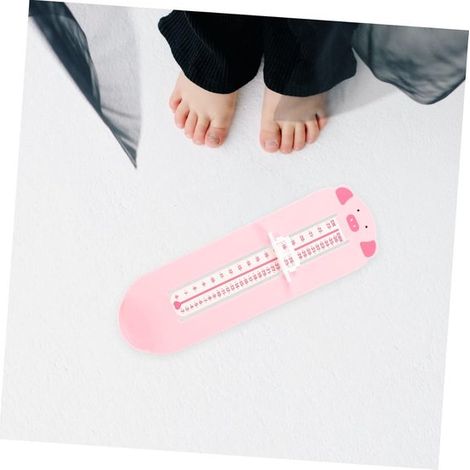 Strumento per misurare la lunghezza del piede dei bambini - Guida alle taglie delle scarpe - Guida all'acquisto di scarpe - Misurazione precisa - 27,5 cm - Rosa (1/5)