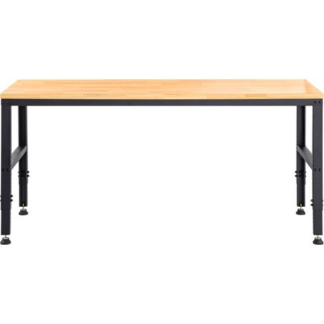 Mophorn Werkbank mit verstellbarer Höhe, 61" L x 20" B, Werkbanktisch mit Steckdose (1/5)