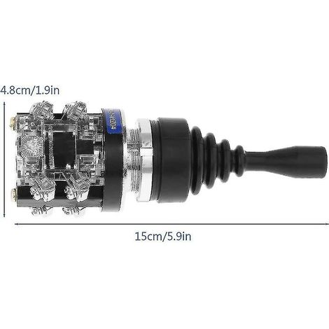 Interrupteur à joystick momentané à 4 positions avec retour par ressort pour HKAI-41Z04 220 V/380 V 5 A/10 A (1/4)