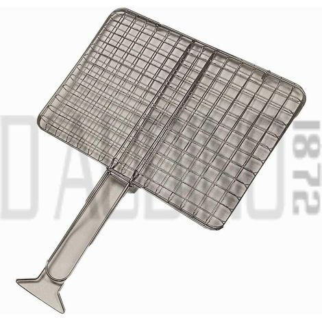 Grille Sandrigarden chromée, double sans pieds, 220x270 mm