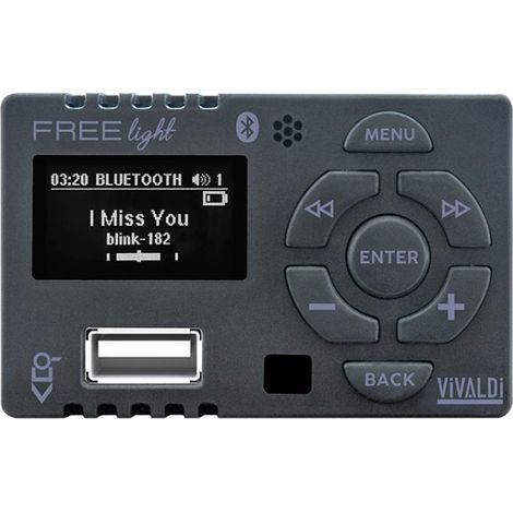 Amplificador vivaldi giove freelight.b - compacto para 503 con reproductor usb y bluetoooth