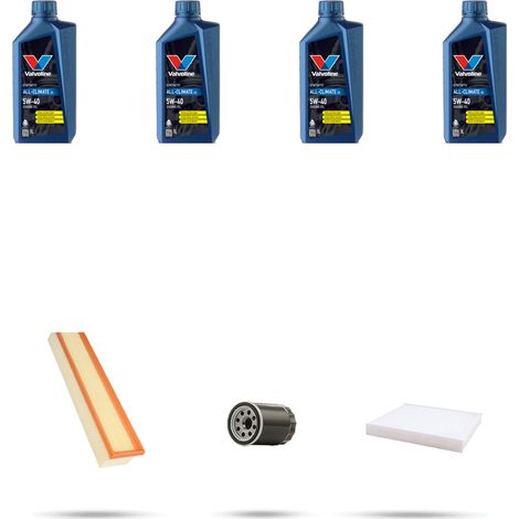 Kit tagliando 3 FILTRI e 4L OLIO compatibile con Fiat Panda II 1.4 Natural Power 57kw dal 2010 (1/5)