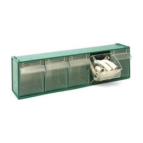 CASSETTIERA SOVRAPPONIBILE IN PP FOX 103 - MM 600x135x H.164 Misura: Verde LxPxH mm 600x135x164