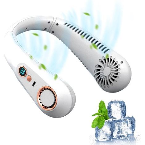 Refrigerador de cuello para exteriores, refrigerador portátil sin aspas, batería de 3000 mAh para viajes. (1/2)
