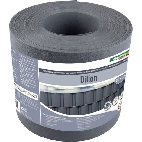 Windhager Sichtschutzstreifen Dillon 20,5 m, anthrazit Sichtschutzmatten