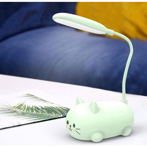 Lampe LED Chat USB Rechargeable Sans Fil Protection Yeux Lecture Chevet Bureau (1/4)