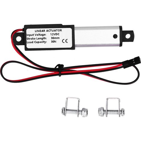 Mini actionneur linéaire électrique étanche, Micro petit mouvement, DC12V, course de 30mm pour Robot DIYForce 30N, vitesse 30 mm/s