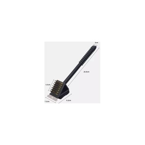 3-in-1 Grillreinigungsbürste, Grillbürste, Reinigungsbürste, Grillreinigungswerkzeug, Grillzubehör, Camping-Grillzubehör (1/3)