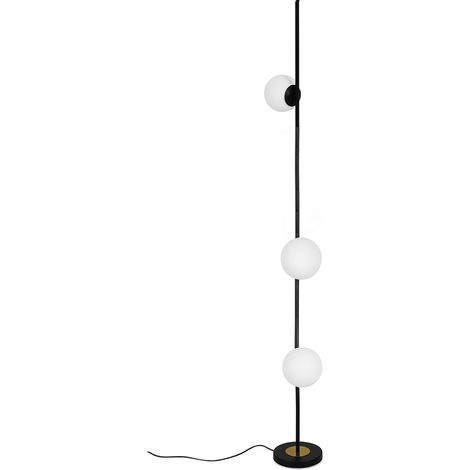 Kugel-Stehlampe - Wohnzimmerlampe - Elsie Schwarz