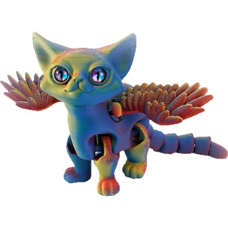 Figurine Dragon-Chat - Résine Durable - Décoration Intérieure - Cadeau Fantaisie - Unité (1/4)