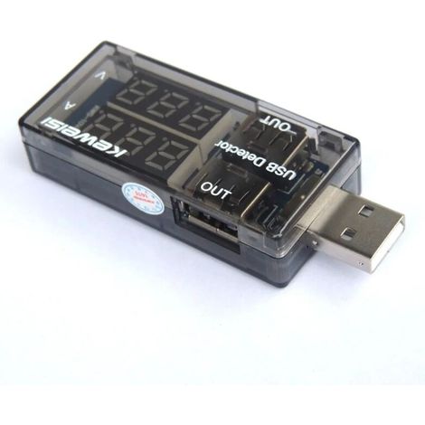 Affichage Numérique USB Chargeur Médecin, Capacité Détecteur de Tension de Courant, Testeur de Batterie, Fonction de Mémoire Lefou (1/5)