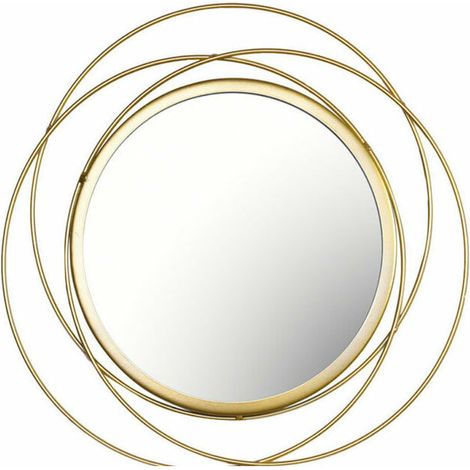 royaluxe - Miroir rond pour la décoration murale de la maison, du salon et miroir doré pour la décoration C, (1/5)