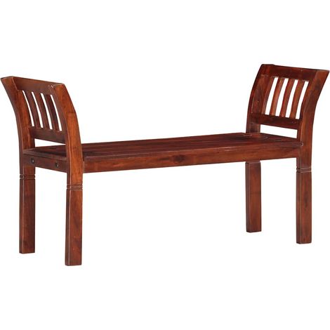 vidaXL Banc 111 cm Bois d'acacia solide (1/5)