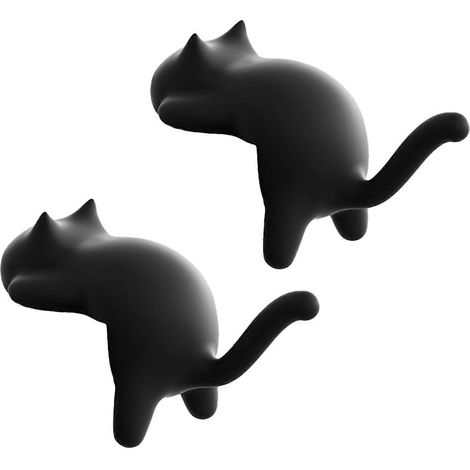 Niedlicher Katzen-Schreibtischhaken – kein Bohren erforderlich – für Schlüssel & Taschen (1/5)