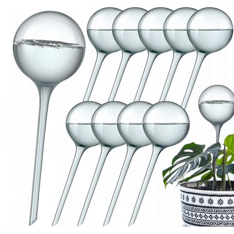 Bewässerungskugeln für Blumen und Pflanzen, FLOWER POWER Spender, 10er-Set.