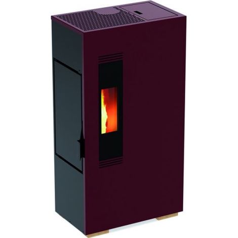 STUFA A PELLET MINI 5 SLIM- KW 4,9 Col. Bordeaux