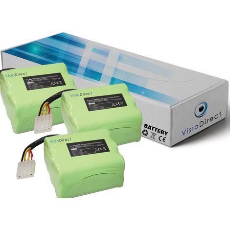 Lot de 3 batteries pour Neato XV21 7.2V 3500mAh - Visiodirect - (1/2)