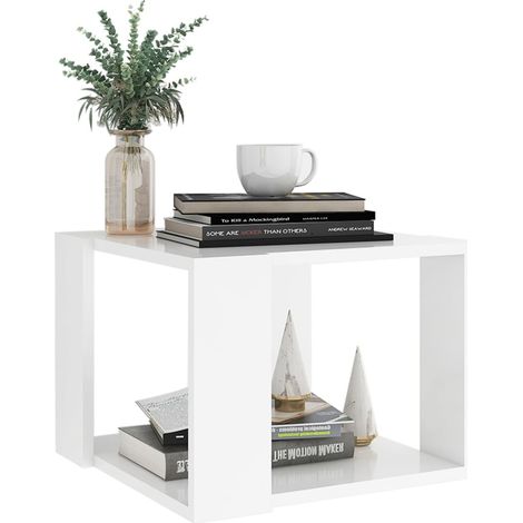 Table basse Blanc 40x40x30 (1/5)