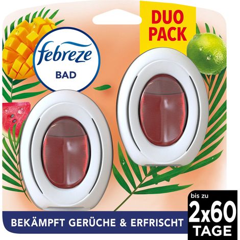 Febreze Bad Lufterfrischer Tropische Früchte Duo Lufterfrischer