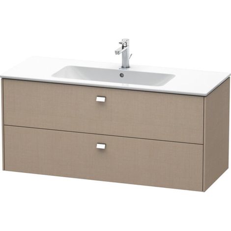 Support de lavabo BRIOSO avec poignée chromée, dimensions 553x1220x479 mm, couleur lin (1/3)