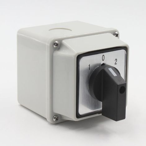 Lntyq LW26 20/2 Inverseur de source universel avec boîtier de montage20 A Sélecteur universel à came rotative（6.86.87.2cm）