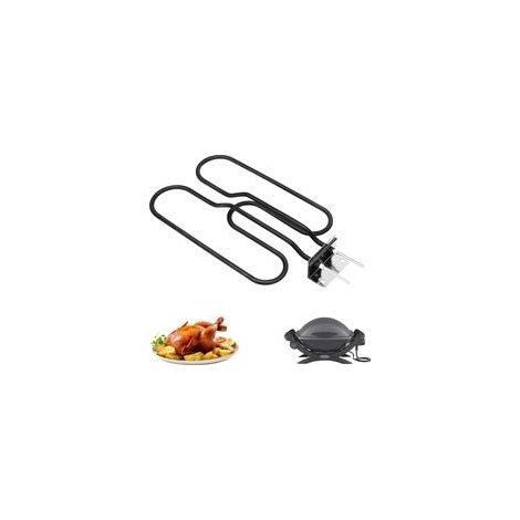 Élément chauffant de rechange pour barbecue électrique Q140 Q1400, compatible avec Weber 66631, 80342, 80343, 65620, élément chauffant 2200 W, acier inoxydable, spirale chauffante 230 V