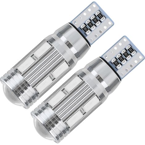 (Exklusiv für Mexiko) (Keine Muster, nur Bearbeitung) 2 LED-Decoder für Parkleuchten T10 5730 5630 10SMD, Kennzeichenbeleuchtung, Leseleuchte, blaues Autolicht (1/5)