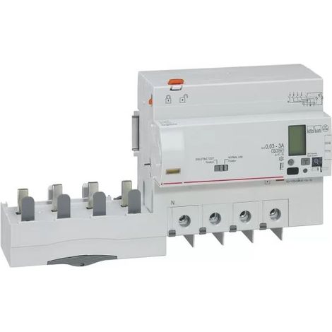 Legrand 410659 Bloque diferencial adaptable dx³-à vis-4p- 400v-mesure- 125 a - tipo hpi - 30/3000ma - 7,5 m