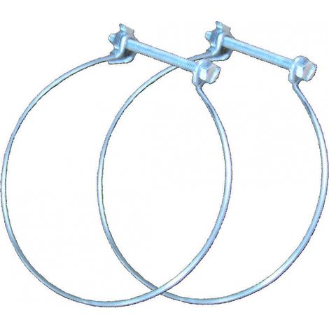 2 collari di fissaggio in acciaio S&P, Diam.125/125 mm Cf125 UNELVENT