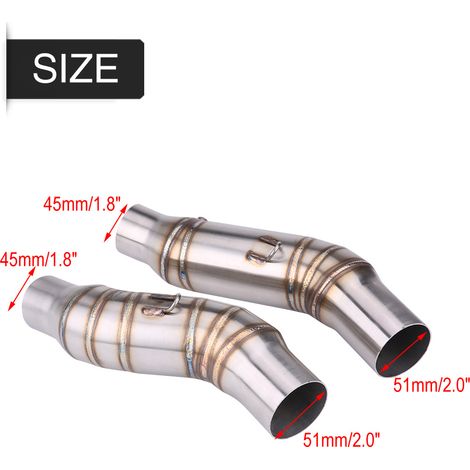 Paar 51-mm-Mittelrohr-Adapter für Kawasaki Z1000 2010-2014 (1/5)