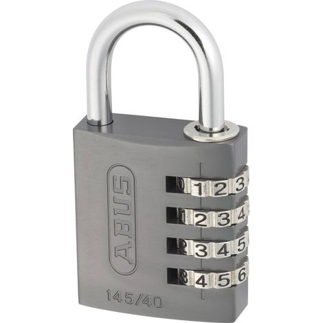 Lucchetto combinazione Abus 145 40 alluminio titanio 77 mm