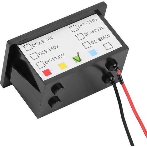 0,56 Zoll 2,5-30V DC wasserdichtes Zweidraht-Voltmeter, hochpräzise digitale DC-Anzeige. (1/5)