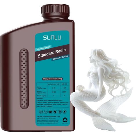3D-Druckharz, hohe Präzision, umweltfreundliche Formel, Standard Weiß (1/2)