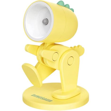 Mini-LED-Nachtlicht in Hasenform Niedliches Cartoon-Dinosaurier-Nachtlicht, faltbare Schreibtischlampe mit Handyhalterung, Schlafzimmerdeko – 1 Stück