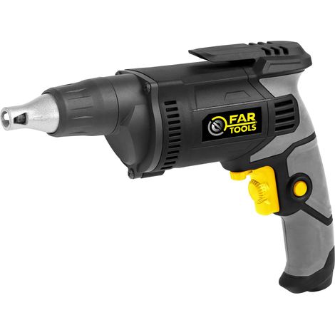 Fartools – Visseuse à plaque de plâtre 620W – Débrayage automatique – Inverseur de sens – Poignée ergonomique – Pour plaques de plâtre (1/10)